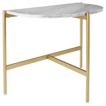 Ashley Furniture T192-7 Wynora - White / Gold - Chair Side End Table