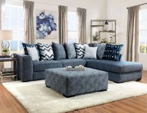 Furniture of America SM5146-SECT Brielle - Sectional - Blue