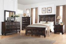 New Classic 00-2264-35C New Classic 00-2264-35C Sevilla - 5/0 Queen 5 Piece Bedroom Set (Bed & Dresser & Mirror & Chest & Nightstand) - Dark Brown