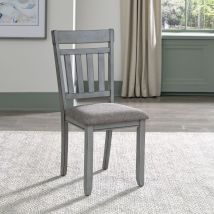 Liberty Furniture 131-C6501S Newport - Splat Back Side Chair - Smokey Gray / Carbon Gray