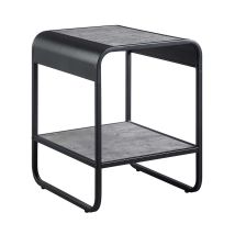 ACME LV01146 Raziela - End Table - Concrete Gray & Black Finish - 21"