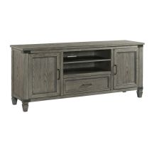 Intercon FR-HT-7030-PEW-C Foundry - 70" TV Console - Brushed Pewter