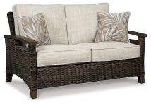 Ashley Furniture P750-835 Paradise Trail - Loveseat w/Cushion - Medium Brown