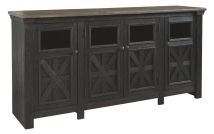 Ashley Furniture W736-68 Tyler Creek - Extra Large TV Stand - Black / Gray