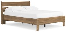 Ashley Furniture EB1866B2 Deanlow - Full Platform Panel Bed - Honey