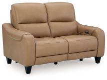 Ashley Furniture U6600014 Mosswell - Power Reclining Loveseat With Adj Headrest - Toffee