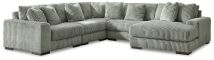 Ashley Furniture 21105S7 Ashley Furniture 21105S7 Lindyn - Right Arm Facing Corner Chaise 5 Pc Sectional - Fog