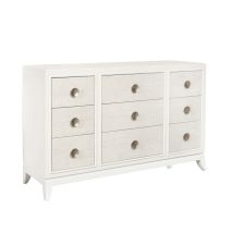 Samuel Lawrence Furniture S910-010 Melrose - 9-Drawer Dresser in a White Finish - White