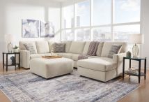 Ashley Furniture 29004/48/34/17/08 Ashley Furniture 29004/48/34/17/08 Edenfield - 4 Pc. - Right Arm Facing Corner Chaise 3 Pc Sectional, Ottoman - Linen