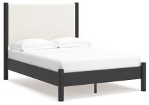 Ashley Furniture B2616B3 Ashley Furniture B2616B3 Cadmori - Full Upholstered Panel Bed - Black / White