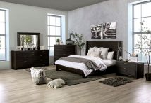Furniture of America FOA7514EK-BED Laurentian - Eastern King Bed - Dark Walnut