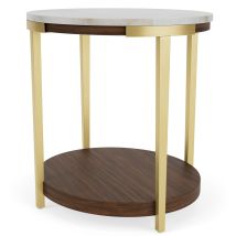 Riverside Furniture 28509 Riverside Furniture 28509 Emery - Oval End Table - Smoked Cherry