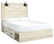 Ashley Furniture B192B17 Ashley Furniture B192B17 Cambeck - Queen Panel Bed With Side Storage Drawers - Whitewash