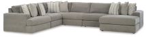 Signature Design by Ashley® 58103S12 Avaliyah - Ash - 6-Piece Sectional With Raf Corner Chaise