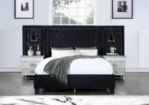 ACME BD00974EK Damazy - Eastern King Bed - Black Velvet