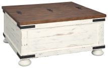 Ashley Furniture T459-20 Wystfield - Cocktail Table with Storage - White / Brown