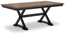 Ashley Furniture D634-35 Wildenauer - Rectangular Dining Extension Table - Brown / Black