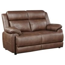 Coaster Fine Furniture 508282 Ellington - Upholstered Padded Arm Loveseat - Dark Brown