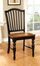 Furniture of America CM3431SC-2PK Mayville - Side Chair (Set of 2) - Black / Antique Oak