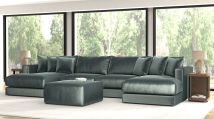 Jackson 2245/75/31/76/12-35 Jackson 2245/75/31/76/12-35 Remington - 4 Piece Modular Double Chaise Sectional And 1 Included Cocktail Ottoman - Pine
