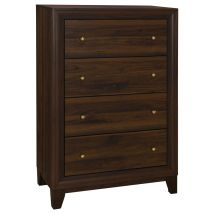 Coaster Fine Furniture 223445 Welsley - 4-Drawer Chest Of Drawers - Walnut