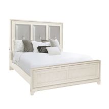 Samuel Lawrence Furniture S884-BR-K1 Orleans - Queen Upholstered Panel Bed with LED Lights - Natural