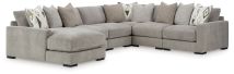 Benchcraft® 20305S8 Benchcraft® 20305S8 Aslan Court - 6-Piece Sectional With LAF Corner Chaise - Pebble
