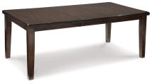 Ashley Furniture D596-35 Haddigan - Rectangular Dining Room Extension Table - Dark Brown