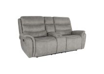 New Classic U092-25-GRY New Classic U092-25-GRY Kamari - Console Loveseat With Dual Recliners - Gray