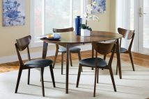 CoasterEveryday 105361-S5 Jedda - 5 Piece Oval Dining Table Set - Dark Walnut