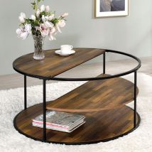 Furniture of America CM4396BK-C Orrin - Coffee Table - Black / Walnut