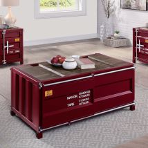 Furniture of America CM4789RD-C Dicargo - Coffee Table - Red