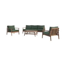New Classic 60-G5587G-4S New Classic 60-G5587G-4S Ashton - 4 Piece Outdoor Set (Sofa & 2 Chairs & Coffee Table) - Moss