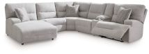 Ashley Furniture 93605S2 Ashley Furniture 93605S2 Acklen Place - 6-Piece Power Reclining Sectional With Laf Power Reclining Back Chaise - Pewter