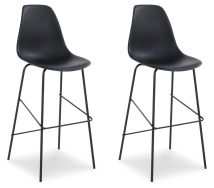 Signature Design by Ashley® D130-130 Forestead - Black - Tall Barstool (Set of 2)