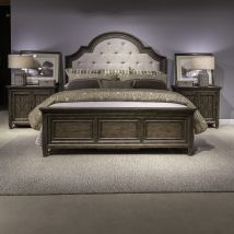 Liberty Furniture 297-BR-KUB Paradise Valley - King Upholstered Bed - Dark Brown