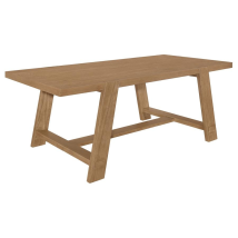 Coaster Fine Furniture 104171 Sharon - Rectangular Wood Trestle Dining Table - Brown