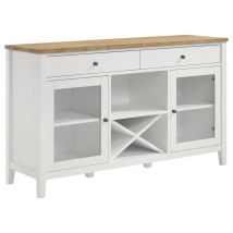 Coaster Fine Furniture 122245 Hollis - 2 Door Dining Sideboard Buffet Storage Cabinet - White