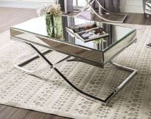 Furniture of America CM4230CRM-C Sundance - Coffee Table - Pearl Silver
