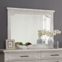 Furniture of America FOA7924M Shawnette - 5mm Beveled Mirror - Antique White