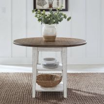 Liberty Furniture 741-T4242 Al Fresco - Drop Leaf Table - Graphite & Whitestone
