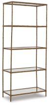 Ashley Furniture A4000441 Ryandale - Bookcase - Antique Brass Finish