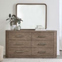 Liberty Furniture 306-BR-DM South Bend - Dresser & Mirror - Burnished Clay