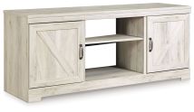 Ashley Furniture W331-68 Bellaby - 63" TV Stand W/Fireplace Option - Whitewash