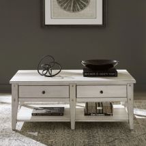 Liberty Furniture 110W-OT1010 Liberty Furniture 110W-OT1010 Lake House - Cocktail Table - Weathered White