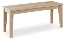 Signature Design by Ashley® D511-00 Gleanville - Light Brown - Large Dining Room Bench