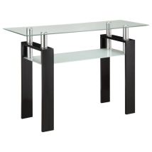 CoasterEveryday 702289 Dyer - Rectangular Glass Top Entryway Sofa Console Table - Black