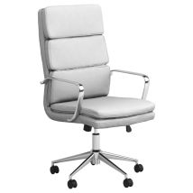 CoasterEssence 801746 Ximena - Upholstered Adjustable High Back Office Chair - White