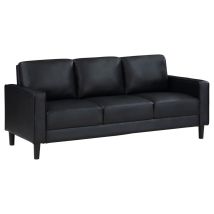 Coaster Fine Furniture 508361 Ruth - Upholstered Track Arm Sofa - Black
