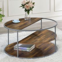 Furniture of America CM4396GY-C Orrin - Coffee Table - Gray / Walnut